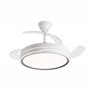 Ventilador de teto Daewoo de 106 cm - 30 W - Pás retráteis - Luz LED integrada - Inclui kit de instalação - Ultrassilencioso - T