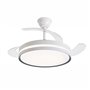 Ventilador de teto Daewoo de 106 cm - 30 W - Pás retráteis - Luz LED integrada - Inclui kit de instalação - Temporizador - 6 vel
