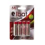 Pacote com 4 pilhas alcalinas LR6/AA da Elbat
