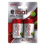 Pacote com 2 pilhas alcalinas Elbat LR20C