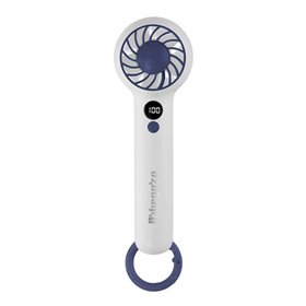 Ventilador portátil Orbegozo HF 2200 - Ventilação ajustável - Visor digital - Carregamento USB-C - Bateria de lítio de longa dur