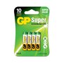 Pacote com 4 pilhas alcalinas super LR03 AAA de 1,5 V