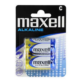 Pacote com 2 pilhas alcalinas Maxell LR14 C