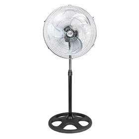 Ventilador de pedestal industrial Muvip - 75 W - 45 cm - 3 velocidades - Prata/Preto