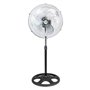Ventilador de pedestal industrial Muvip - 75 W - 45 cm - 3 velocidades - Prata/Preto