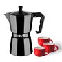 Cafeteira Muvip MV0606 em alumínio - Capacidade para 3 xícaras - Cabo ergonômico - Antiaderente - Adequada para fogões elétricos
