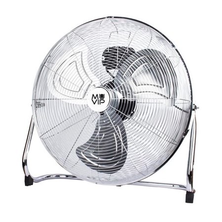 Ventilador de chão industrial Muvip - 140 W - 3 velocidades - Cor prata