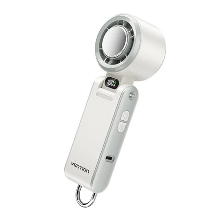 Ventilador portátil Vention PBC - Velocidade máxima de 13000 RPM - Níveis de velocidade ajustáveis de 1 a 100 - Função de resfri
