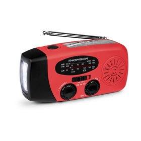 Rádio Thomson RT260 - Lanterna de Emergência - Função Power Bank - Vermelho