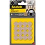Pacote com 16 almofadas de feltro Scotch - 17 mm de diâmetro - Extra macias - Bege