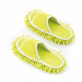 Chinelo de limpeza Innovagoods Mop&Go - Solas removíveis com velcro - Fácil de limpar - Tamanho único 35-43 - Unissex - 27x11x4c
