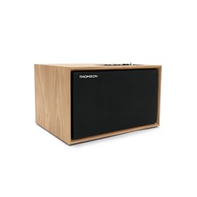 Sistema estéreo Thomson WS302 2.1 - Bluetooth - Potência musical de 50 W - Cor madeira