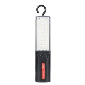 Lanterna LED XO YH17 com ímã e gancho - Carregamento solar - Preta
