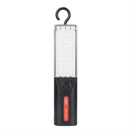 Lanterna LED XO YH17 com ímã e gancho - Carregamento solar - Preta