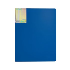Pasta c/30 Bolsas 60 Páginas Catálogo A4 Azul