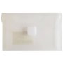 Bolsa  52x74mm A8 Envelope Fecho Velcro Plástico Transp.