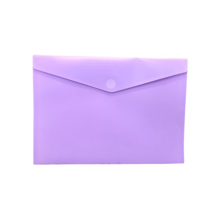 Bolsa 355x240mm A4 Envelope Fecho Velcro Plástico Violeta