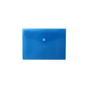 Bolsa 250x180mm A5 Envelope Fecho Velcro Plástico Azul Mate