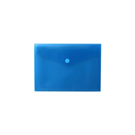Bolsa 250x180mm A5 Envelope Fecho Velcro Plástico Azul Mate