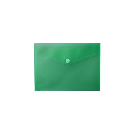 Bolsa 250x180mm A5 Envelope Fecho Velcro Plástico Verde Mate