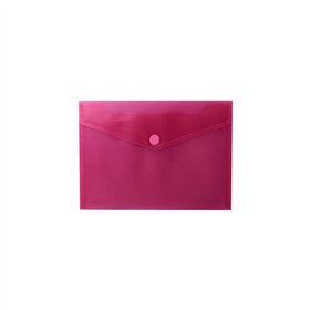 Bolsa 250x180mm A5 Envelope Fecho Velcro Plástico Vermelho