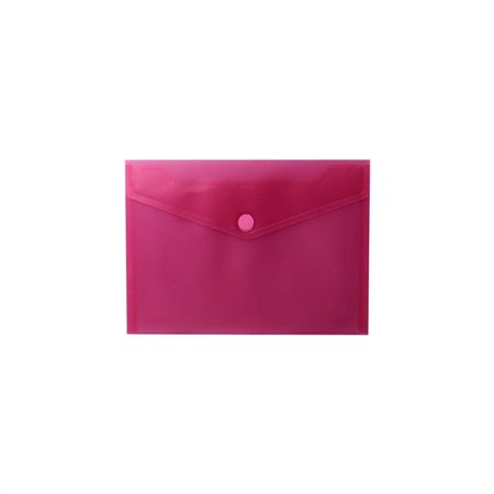 Bolsa 250x180mm A5 Envelope Fecho Velcro Plástico Vermelho