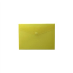 Bolsa 250x180mm A5 Envelope Fecho Velcro Plástico Amarelo