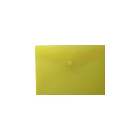 Bolsa 250x180mm A5 Envelope Fecho Velcro Plástico Amarelo