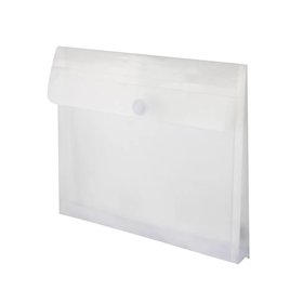 Bolsa 235x335mm A4 Envelope Fecho Velcro Plástico c/Fole