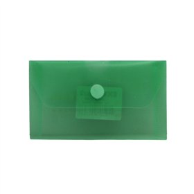 Bolsa 105x65mm Envelope Fecho Velcro Plástico Verde