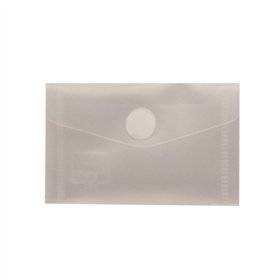 Bolsa 105x65mm Envelope Fecho Velcro Plástico Transparente