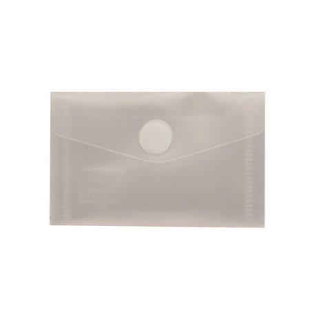 Bolsa 105x65mm Envelope Fecho Velcro Plástico Transparente