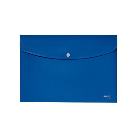 Bolsa 235x313mm A4 Envelope Fecho Botão Recycle Azul