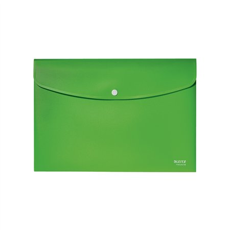 Bolsa 235x313mm A4 Envelope Fecho Botão Recycle Verde