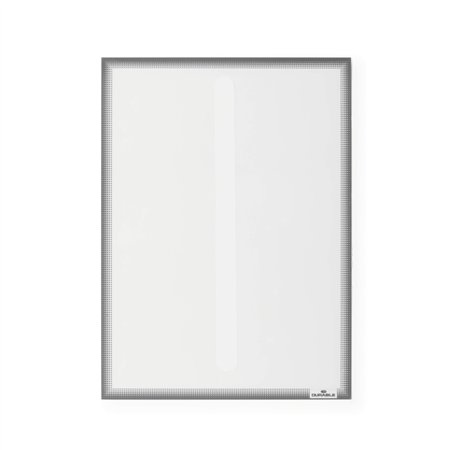 Moldura Adesiva Estática A4 Durable Cinza 5un