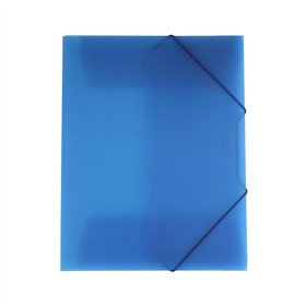 Pasta Plástico c/Elásticos A4 Azul