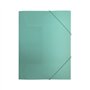 Pasta Plástico c/Elásticos A4 Menta Pastel