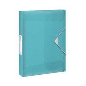 Pasta Plástico c/Elásticos L25 A4 Azul