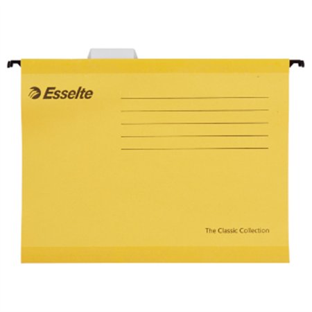 Capa Suspender 345x240mm Din A4  Amarelo 25un