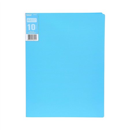 Pasta c/10 Bolsas 20 Páginas Catálogo Eagle A4 Azul
