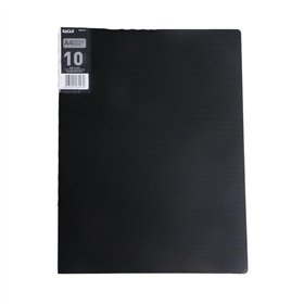Pasta c/10 Bolsas 20 Páginas Catálogo Eagle A4 Preto