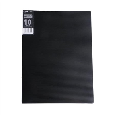 Pasta c/10 Bolsas 20 Páginas Catálogo Eagle A4 Preto