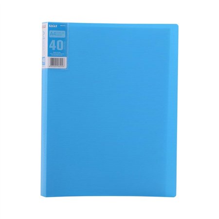 Pasta c/40 Bolsas 80 Páginas Catálogo Eagle A4 Azul