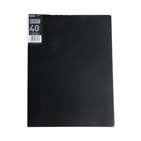 Pasta c/40 Bolsas 80 Páginas Catálogo Eagle A4 Preto