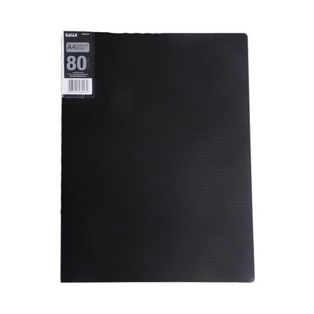 Pasta c/80 Bolsas 160 Páginas Catálogo Eagle A4 Preto