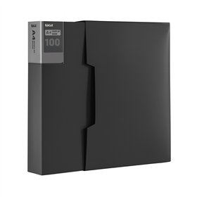 Pasta c/100 Bolsas 200 Pág. Catálogo c/Caixa Eagle A4 Preto