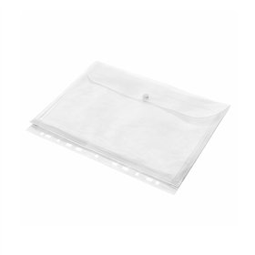 Bolsas Catálogo A4 com Fecho Botão Transparente 1un