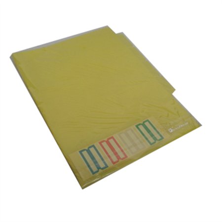 Bolsa Plástico em L A4 com 4 Separadores Amarelo 1un