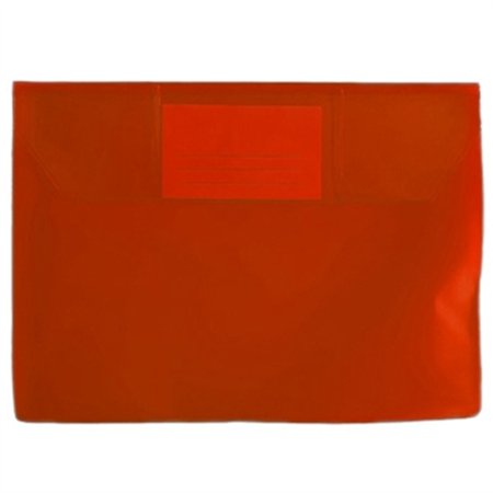 Bolsa 165x225mm A5 Envelope PVC Visor Vermelho 10un