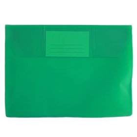 Bolsa 165x225mm A5 Envelope PVC Visor Verde 10un